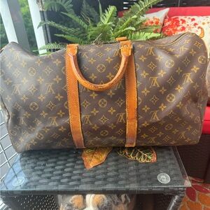 💯% Louis Vuitton Keep-all 50